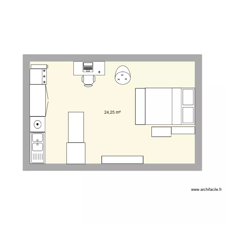 Plan Doudou. Plan de 1 et 24 m² Plan Doudou. Plan de 1 et 24 m²