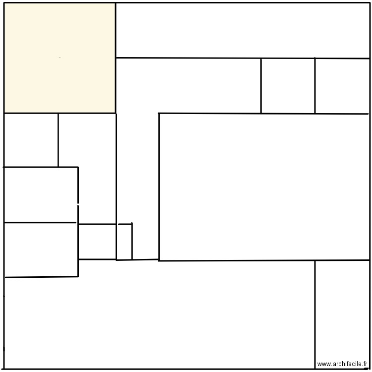 plan. Plan de 1 pièce et -638 m2
