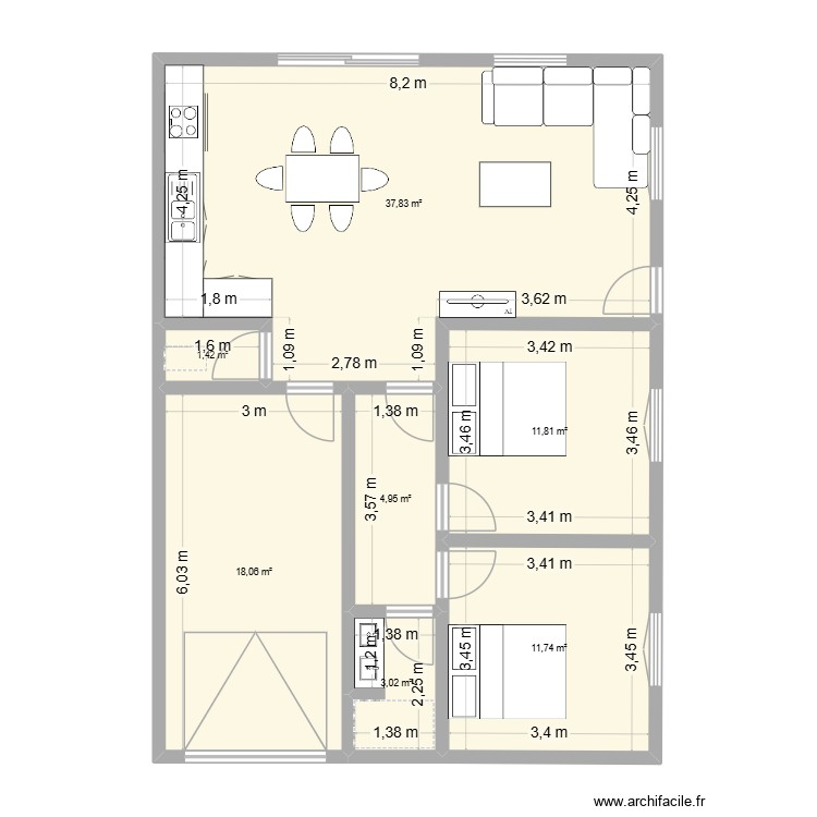 terrain 2. Plan de 0 pièce et 0 m2 terrain 2. Plan de 0 pièce et 0 m2