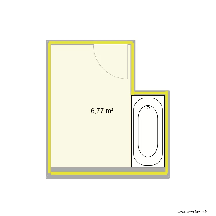 Ayouchi SDB n&deg;1 Option B. Plan de 