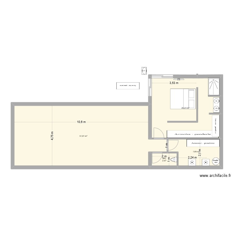 GAGLI 2. Plan de 11 pièces et 135 m2