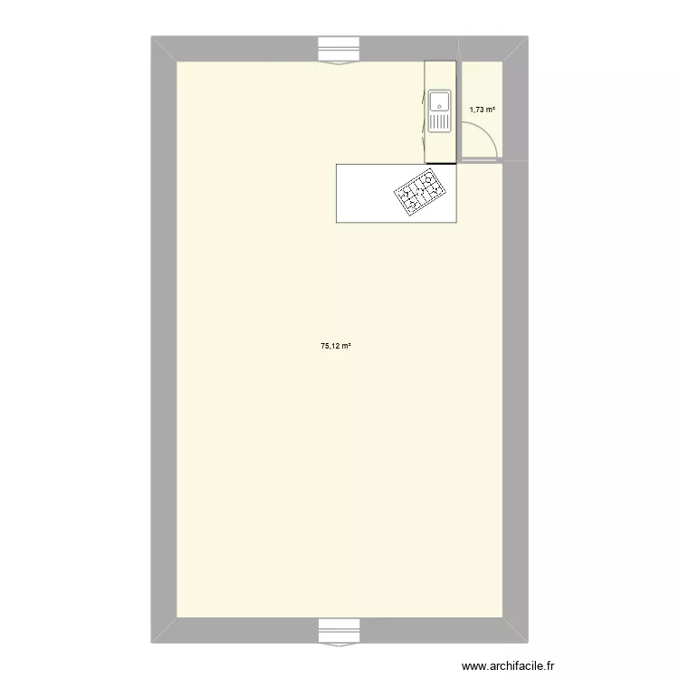 jardin. Plan de 2 et 77 m² jardin. Plan de 2 et 77 m²