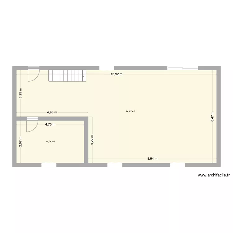 Groix. Plan de 2 et 88 m² Groix. Plan de 2 et 88 m²