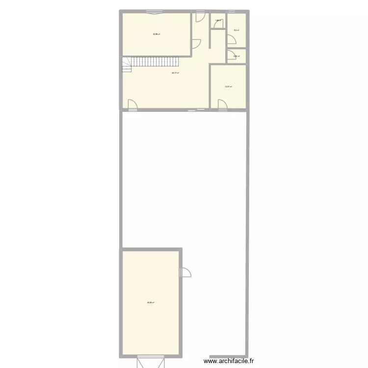 corn&eacute; maison. Plan de 7  et 136 m²