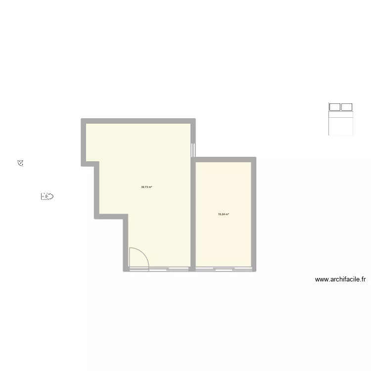 CAVALAIRE. Plan de 2  et 59 m²