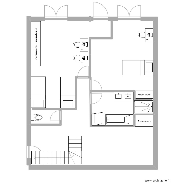 RDC Beaumont projet 2. Plan de 0 pièce et 0 m2