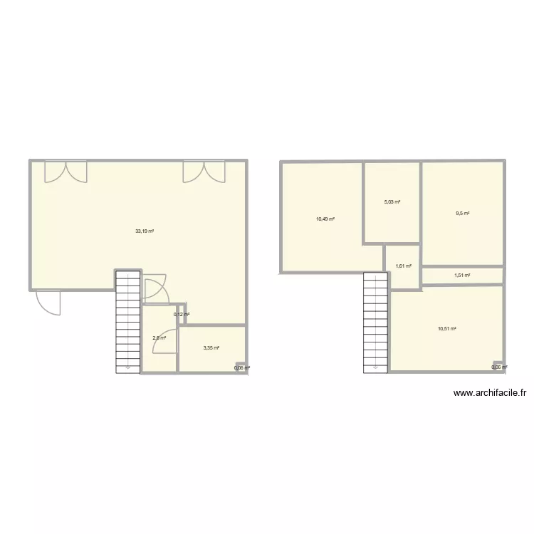 MAISON 31. Plan de 12  et 78 m²