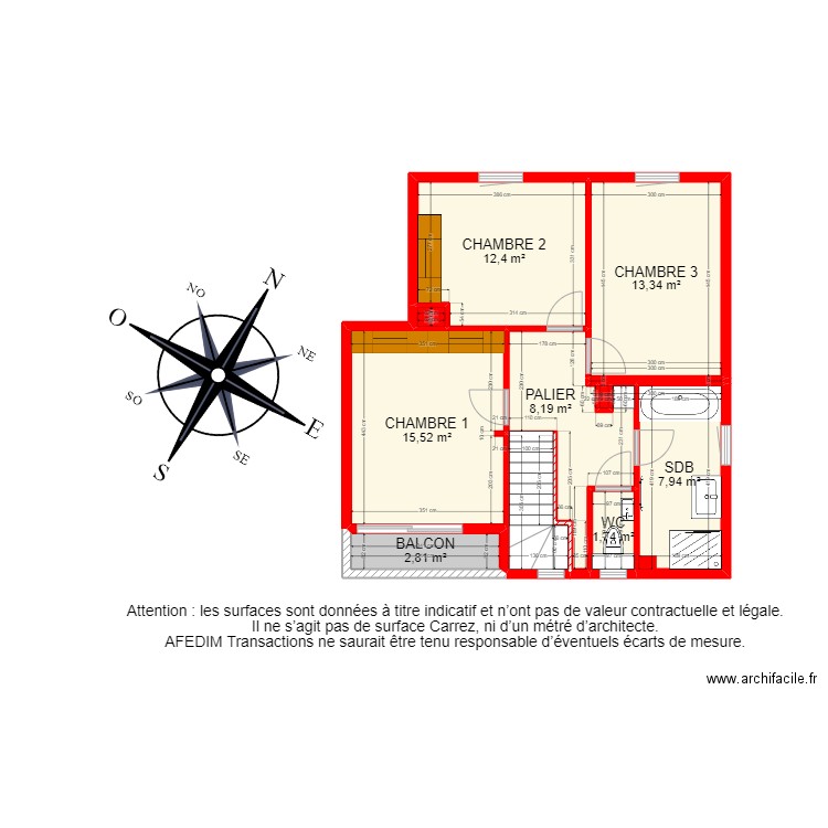 BI18566 -. Plan de 21 pièces et 181 m2