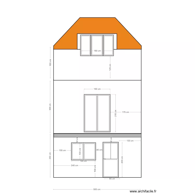 Facade Apres-2. Plan de Facade Apres-2. Plan de