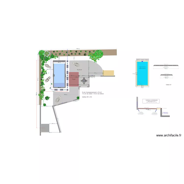 Dalle - Joints dilatation. Plan de Dalle - Joints dilatation. Plan de
