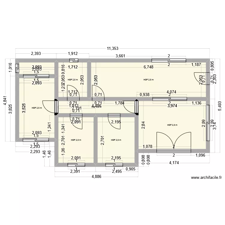 NOUVELLE MAISON. Plan de 