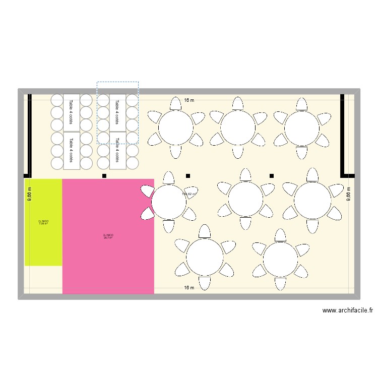 Salle 5. Plan de 1 pièce et 155 m2