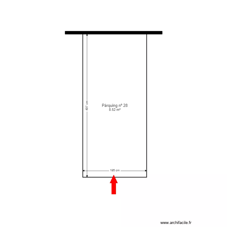 ed. terra valla parquing 28. andorra. Plan de 1 et 9 m² ed. terra valla parquing 28. andorra. Plan de 1 et 9 m²