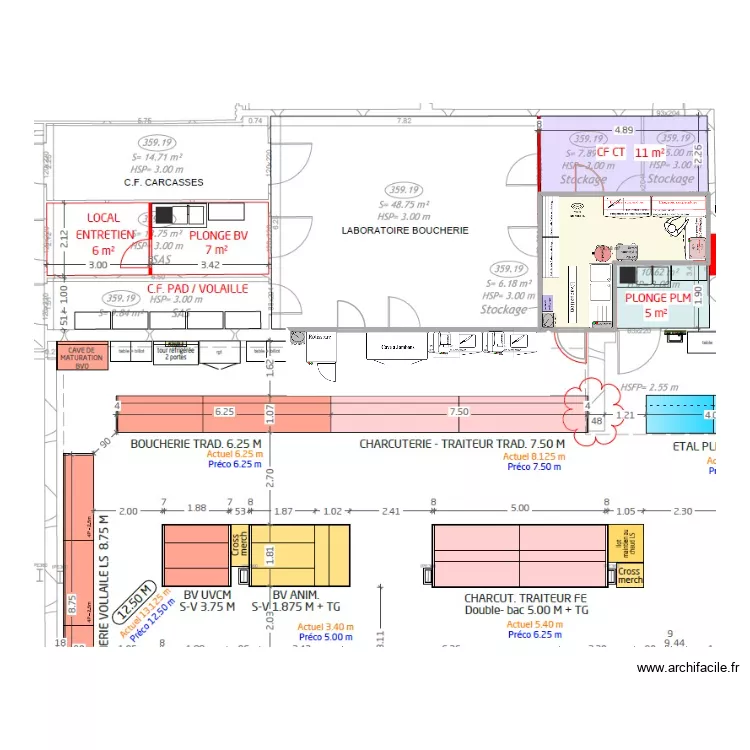 Arr Trad CTT Pouxeux. Plan de 