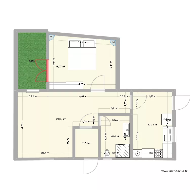 maison 3 vide2. Plan de 