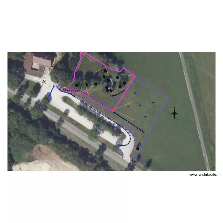 Golf gouffre de Poudrey. Plan de 