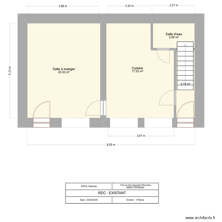 Ternand 1.0. Plan de 13 pièces et 158 m2