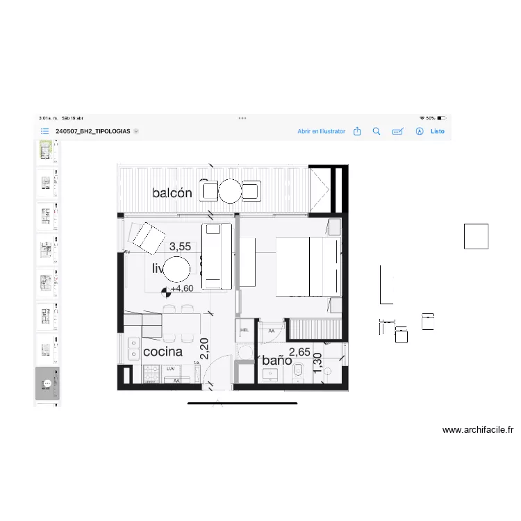 Loft boho. Plan de Loft boho. Plan de