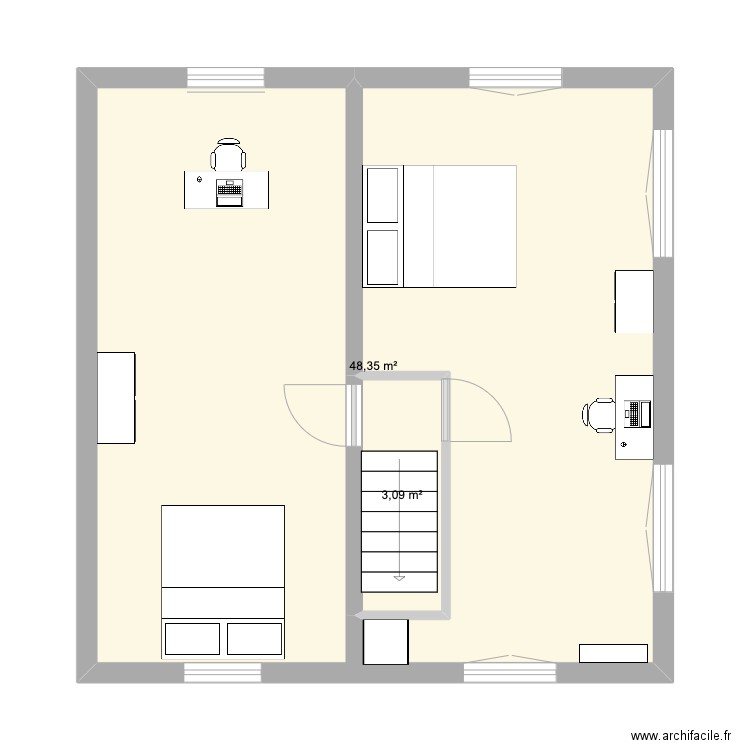 3 7me. Plan de 0 pièce et 0 m2