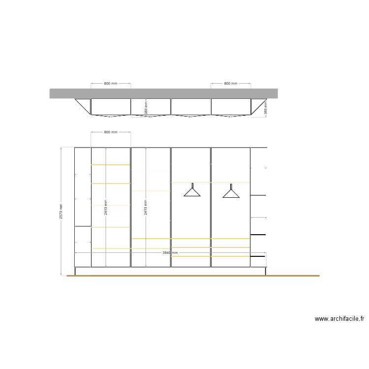 armoires salon. Plan de 0 pièce et 0 m2