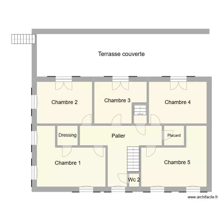 Z. Jeannin 1er &eacute;tage. Plan de 