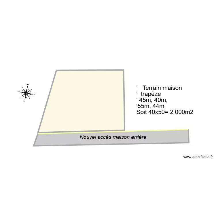 Maison Eliane partition 03. Plan de 