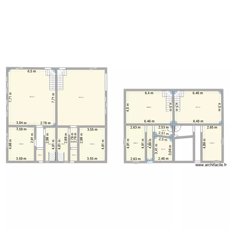 PROJET MAISON JBRB. Plan de 16 pièces et 252 m²