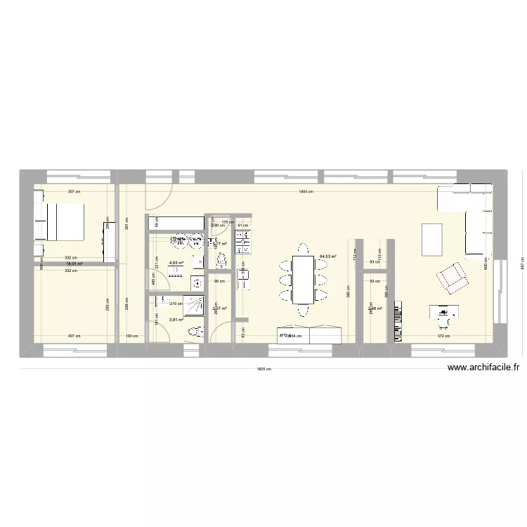 Bungalow Ikaria. Plan de 