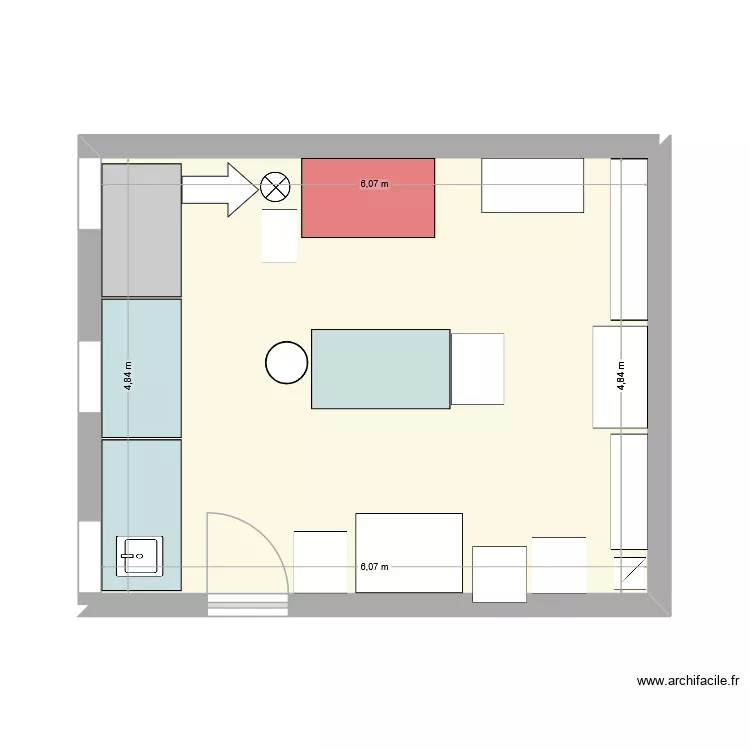 labo macro projet. Plan de 1  et 29 m²