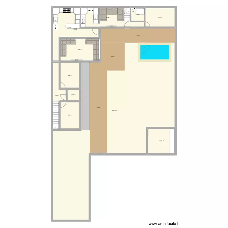 Interieur Maison. Plan de 11 Pièces et 375 m² Interieur Maison. Plan de 11 Pièces et 375 m²