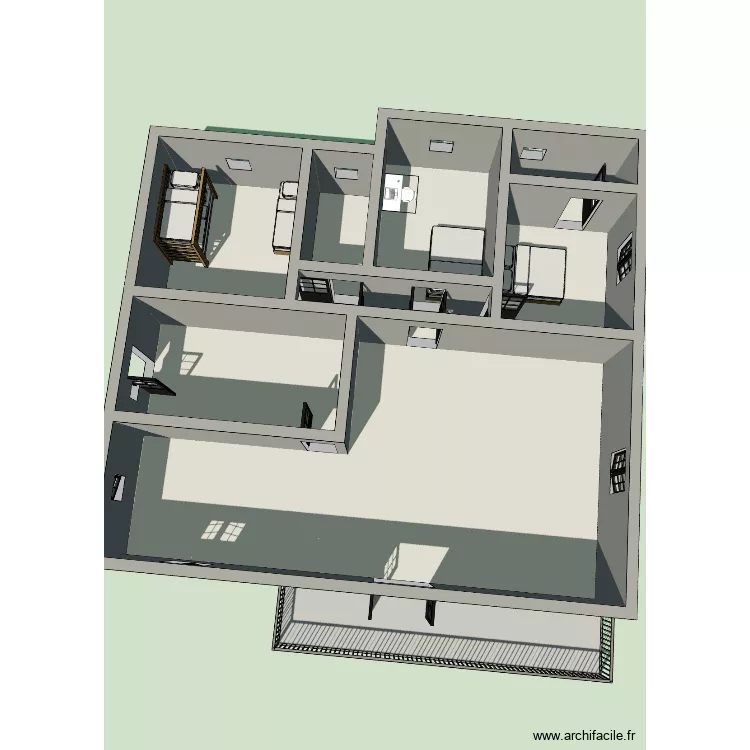 vins silva. Plan de 8 Pièces et 116 m²