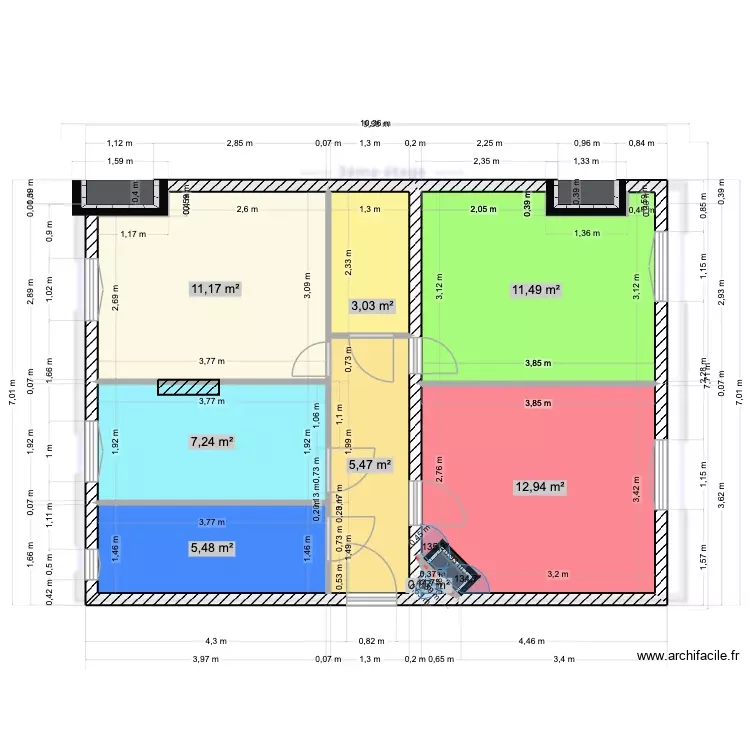 sevres 1. Plan de 8 Pièces et 57 m² sevres 1. Plan de 8 Pièces et 57 m²