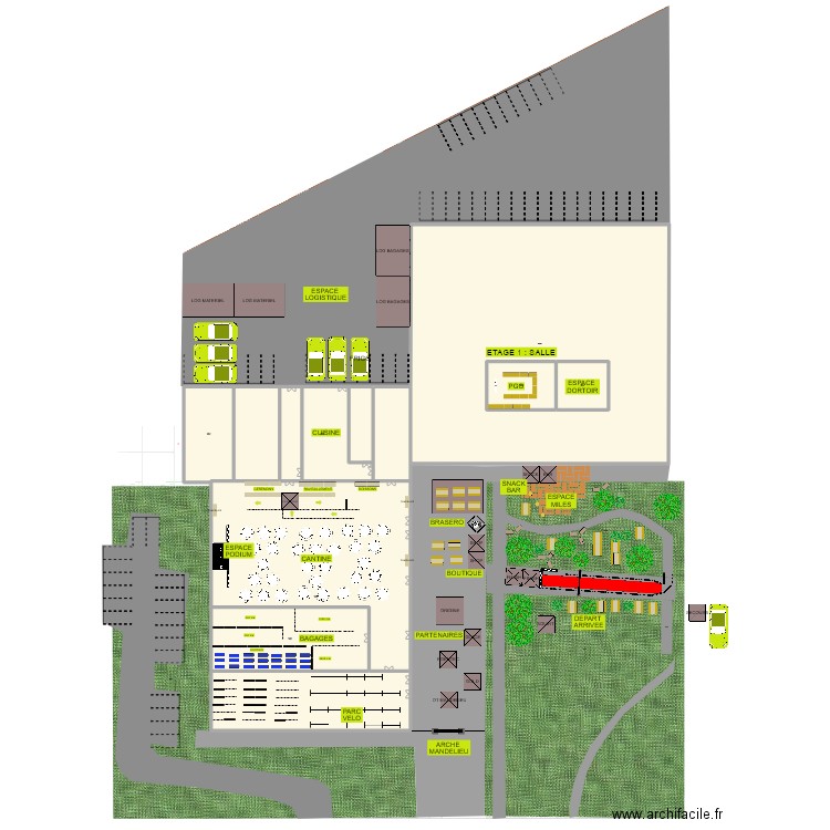 RAF25 - MANDELIEU. Plan de 7 pièces et 4249 m2