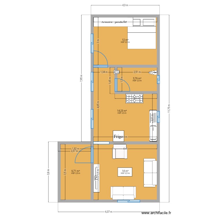 Sssss. Plan de 0 pièce et 0 m2