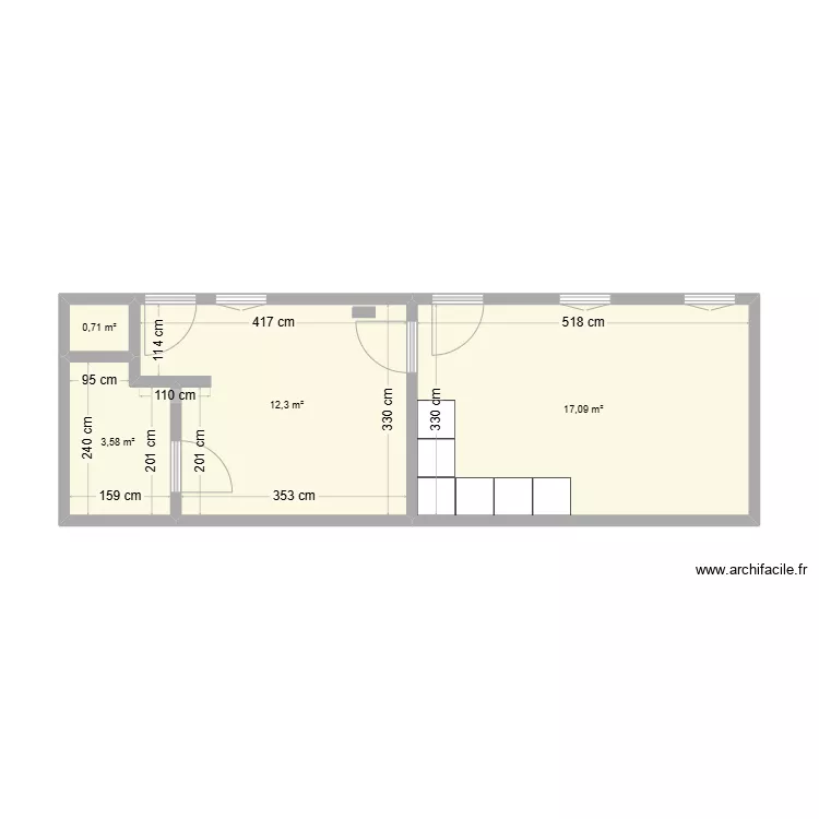 appartement Alice. Plan de 