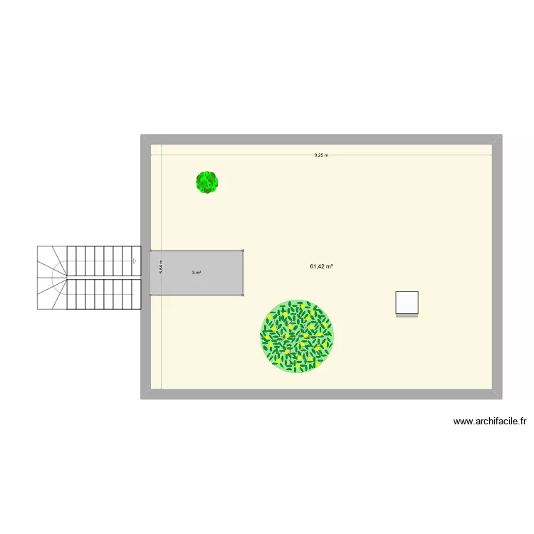 zoo. Plan de 1 Pièce et 61 m² zoo. Plan de 1 Pièce et 61 m²