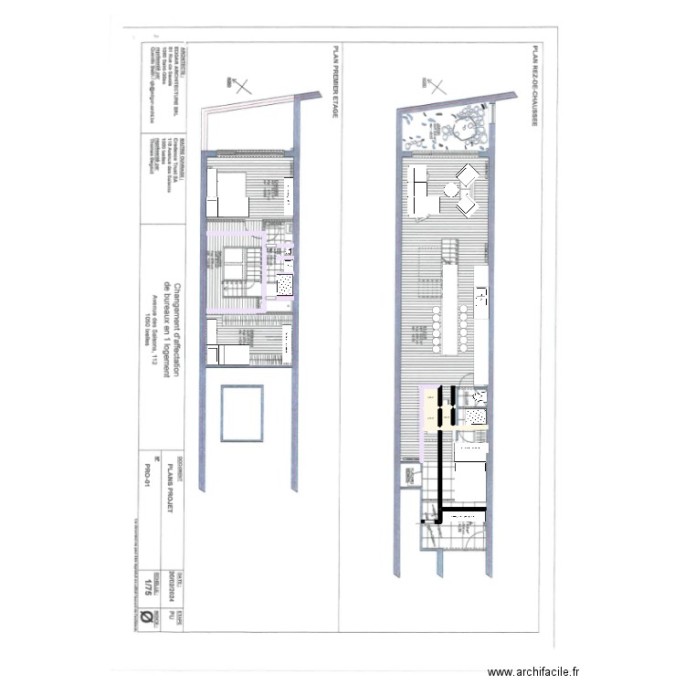 AppartIxelles. Plan de 3 pièces et 6 m2