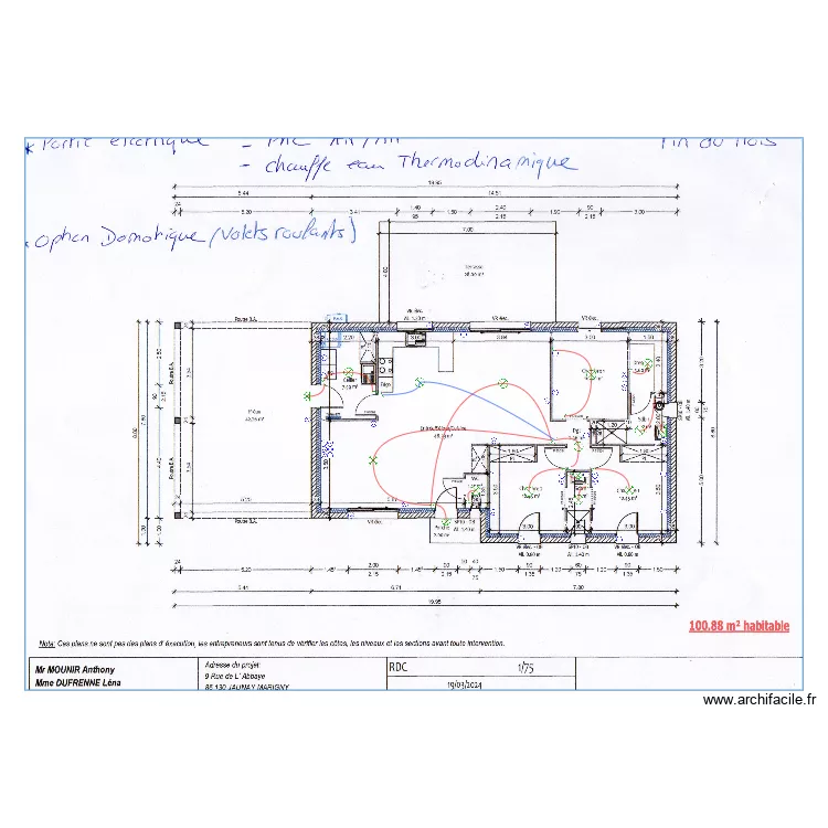 DJELEC 86. Plan de 