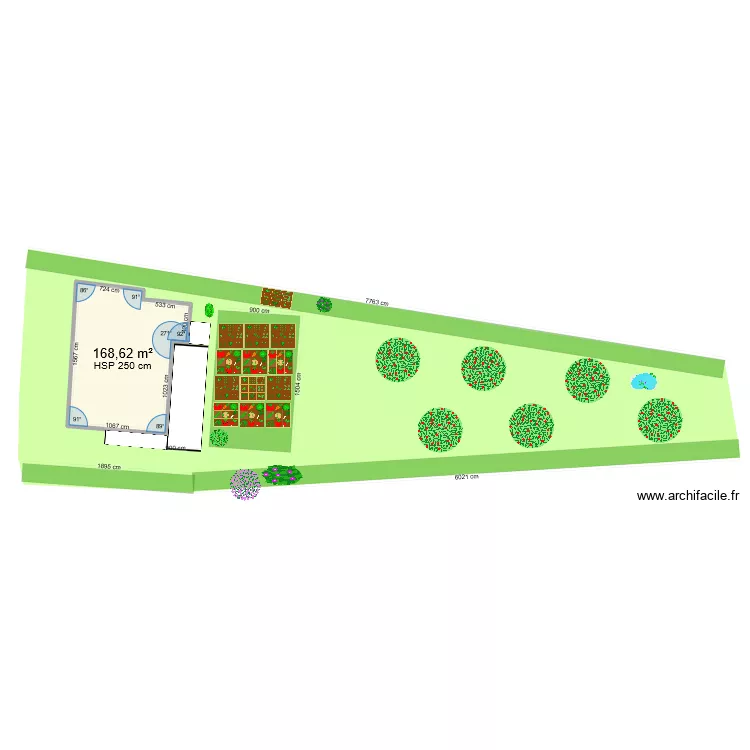 Jardin. Plan de 