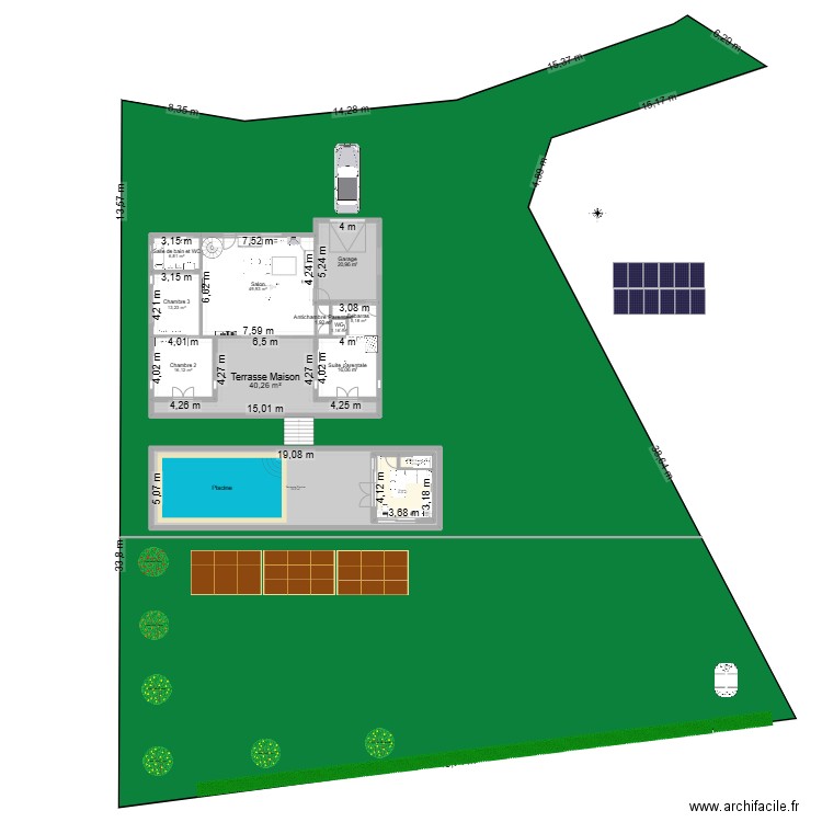 Laymont Without Studio. Plan de 15 pièces et 376 m2