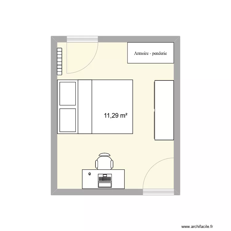 CHAMBRE ENFANTS. Plan de CHAMBRE ENFANTS. Plan de