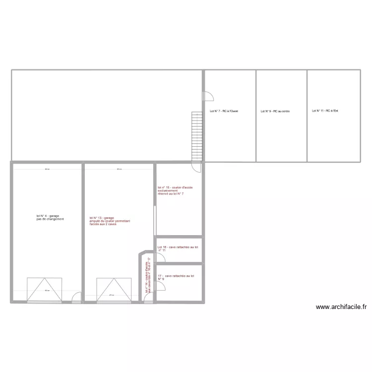 GARAGE POISET 2024. Plan de 
