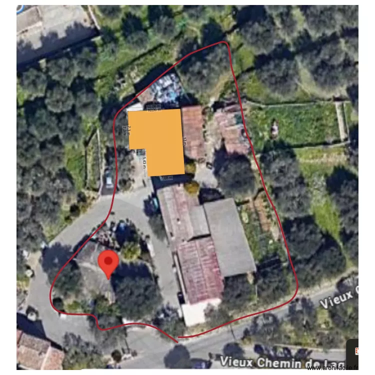 Emprise au sol - Projet. Plan de Emprise au sol - Projet. Plan de