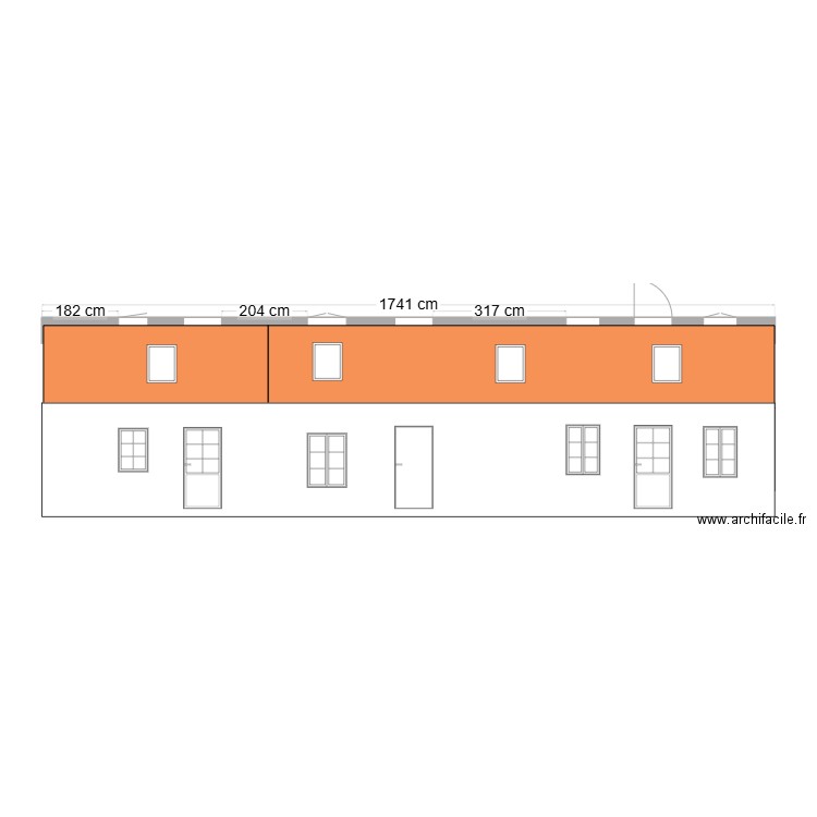 facade original. Plan de 0 pièce et 0 m2
