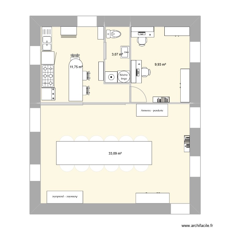 tour mur. Plan de 0 pièce et 0 m2