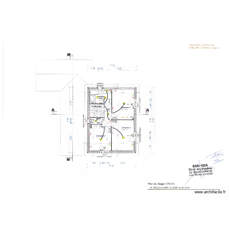 Plan TRICOU Etage. Plan de 