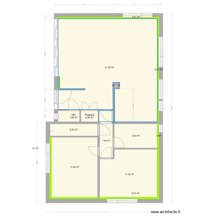Maison du Tr&eacute;port - R&eacute;novation. Plan de 