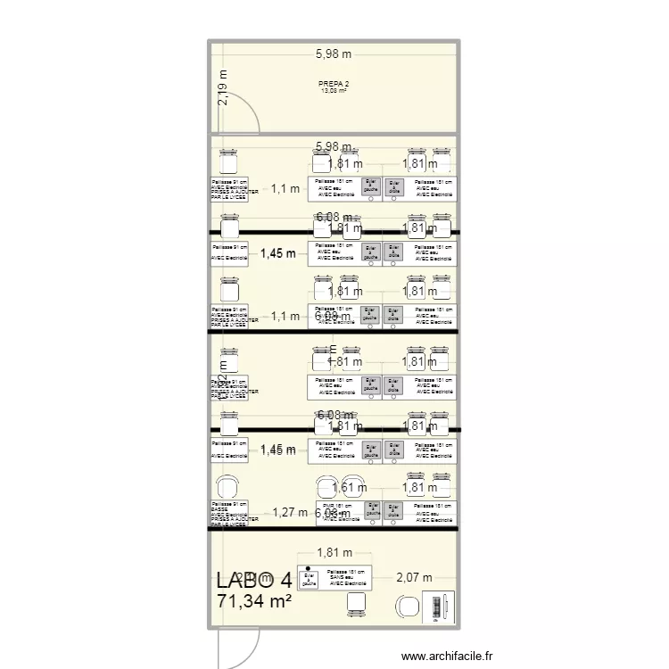 Labo 4 (TP) Vdef2. Plan de 2 et 84 m² Labo 4 (TP) Vdef2. Plan de 2 et 84 m²