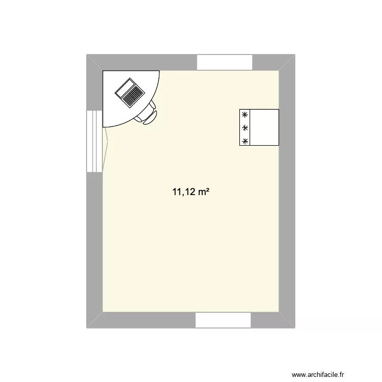 LINGERIE. Plan de 1  et 11 m²