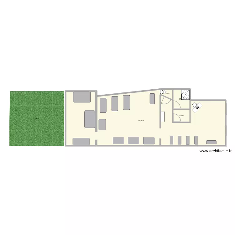 salle de sport montpon. Plan de 4 et 93 m² salle de sport montpon. Plan de 4 et 93 m²